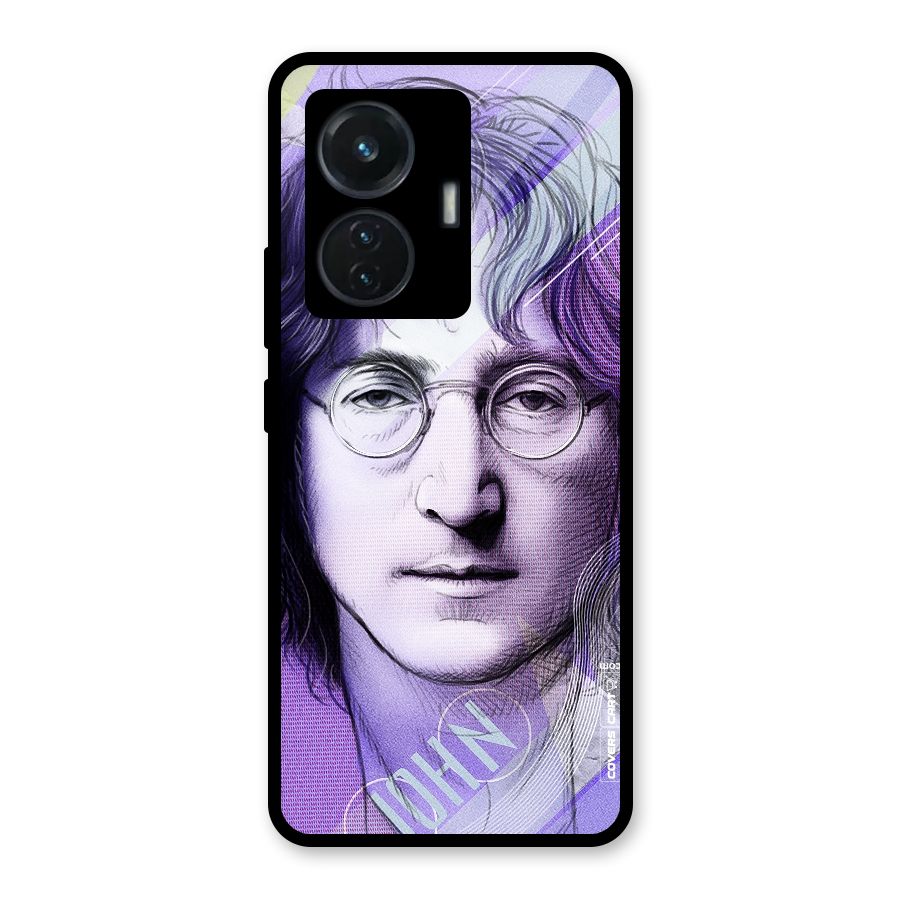 John Lennon Artwork Glass Back Case for iQOO Z6 44W