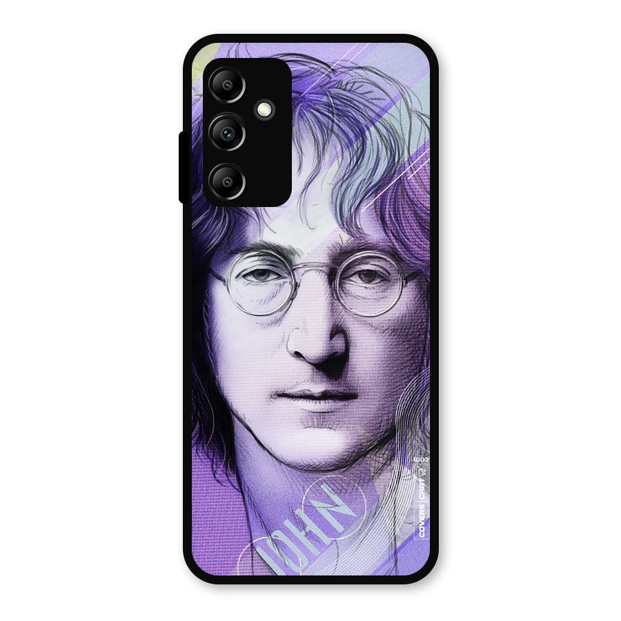 John Lennon Artwork Metal Back Case for Galaxy A14 5G