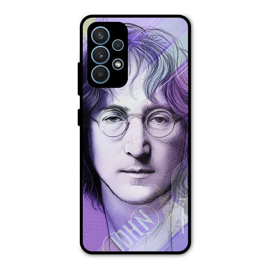 John Lennon Artwork Metal Back Case for Galaxy A32