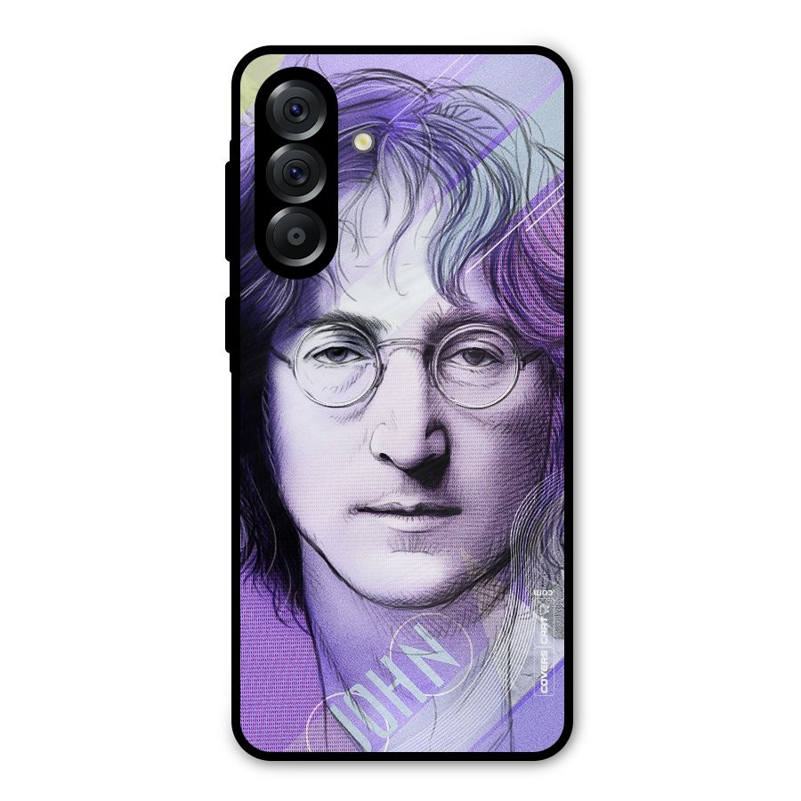 John Lennon Artwork Metal Back Case for Galaxy A36