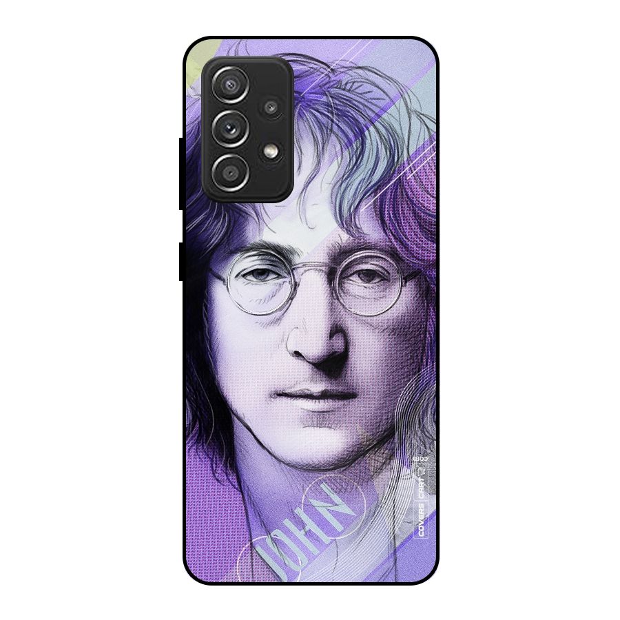 John Lennon Artwork Metal Back Case for Galaxy A52