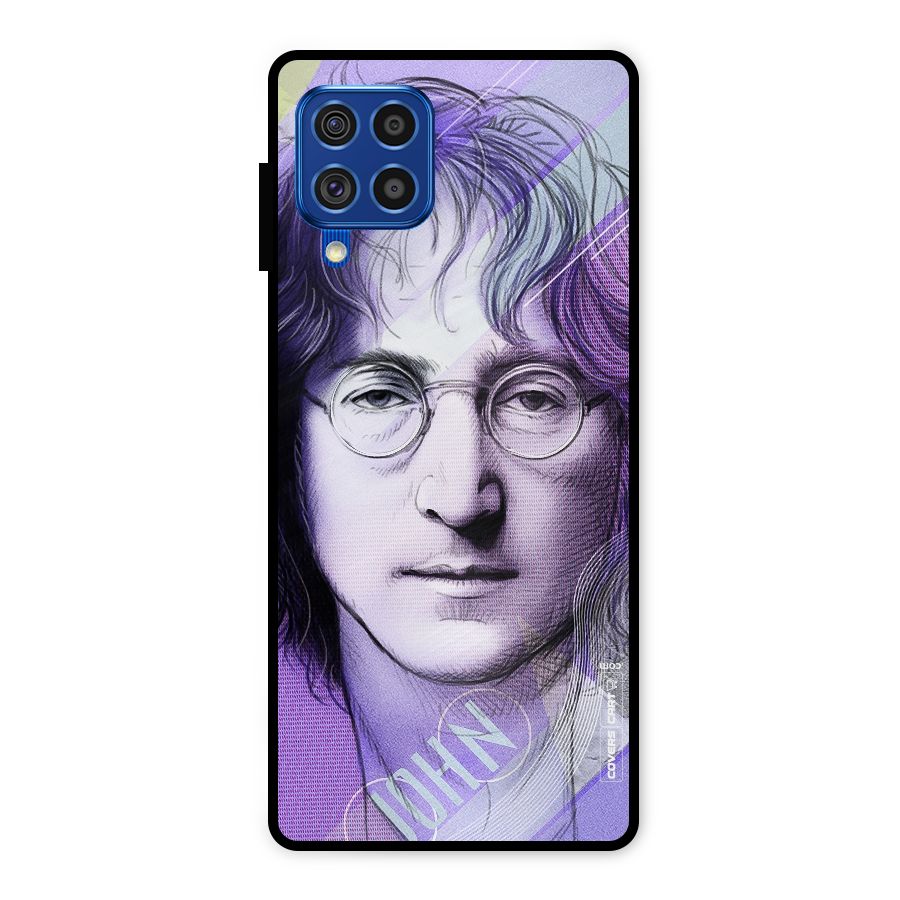 John Lennon Artwork Metal Back Case for Galaxy F62