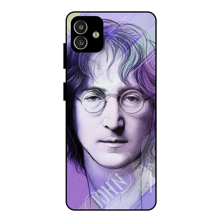 John Lennon Artwork Metal Back Case for Galaxy M13 5G