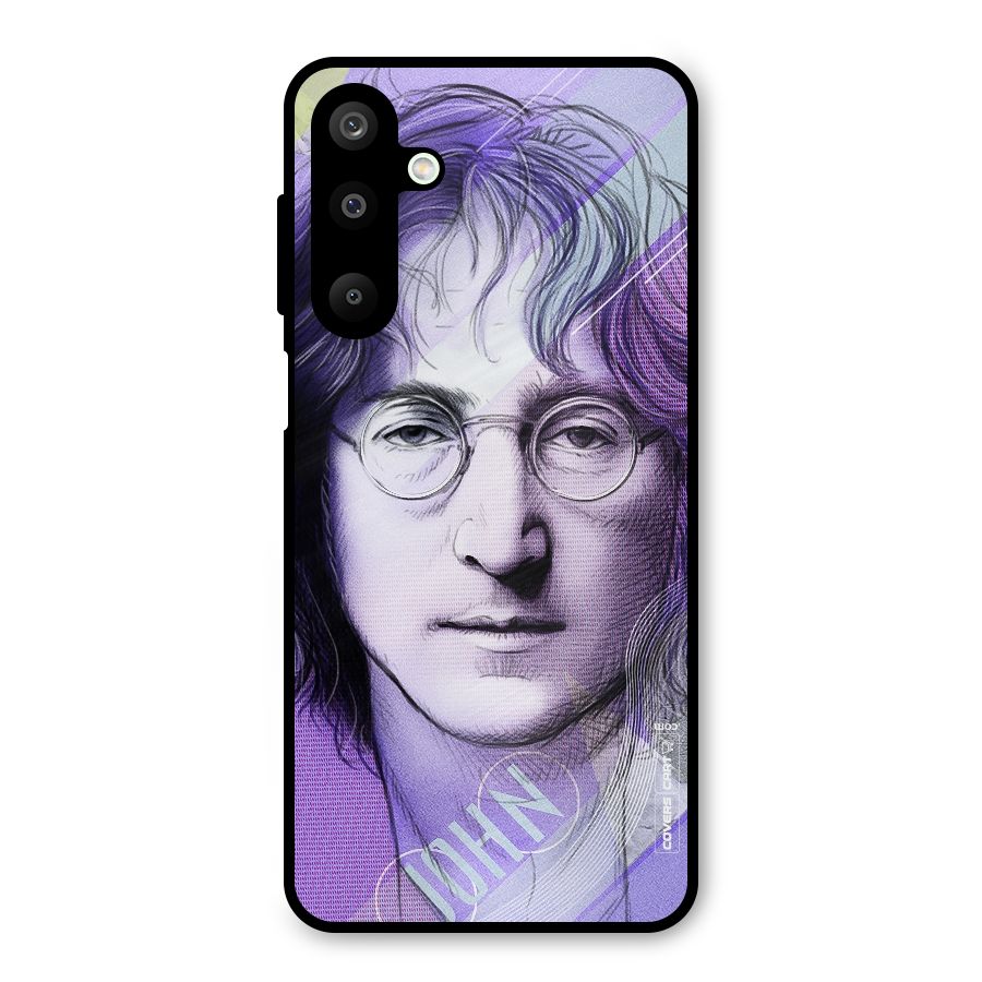 John Lennon Artwork Metal Back Case for Galaxy M16