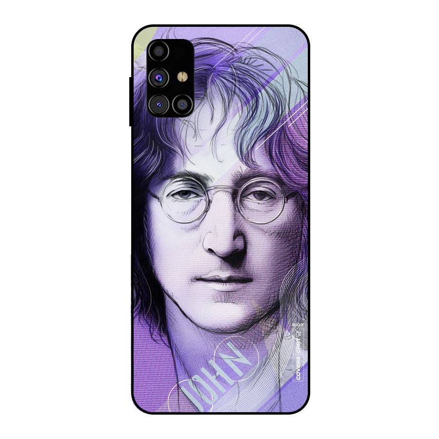 John Lennon Artwork Metal Back Case for Galaxy M31s