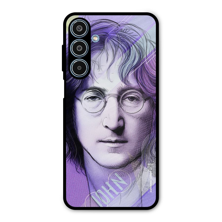 John Lennon Artwork Metal Back Case for Galaxy M35
