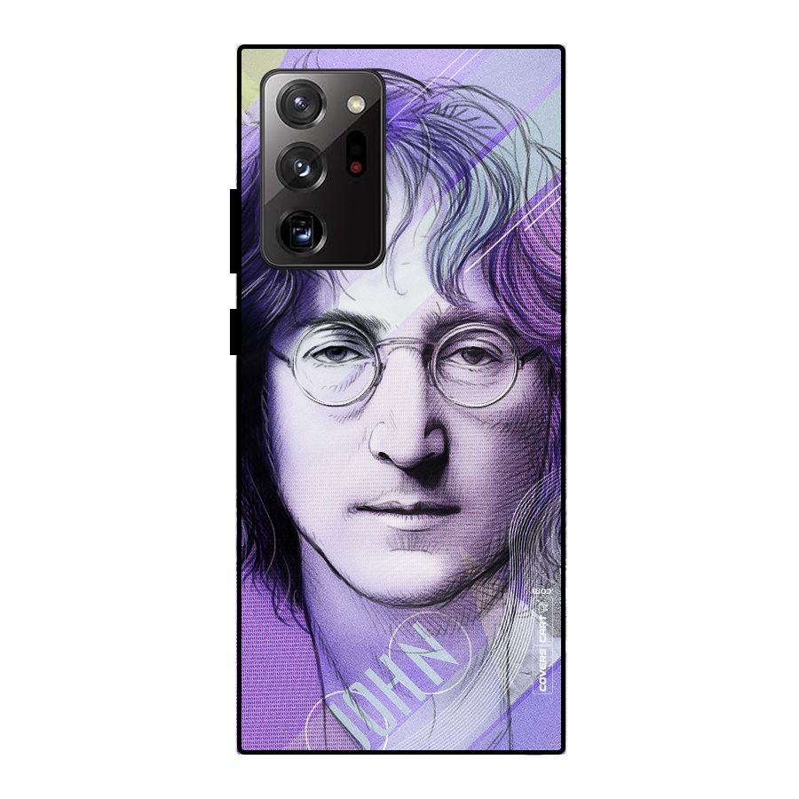 John Lennon Artwork Metal Back Case for Galaxy Note 20 Ultra