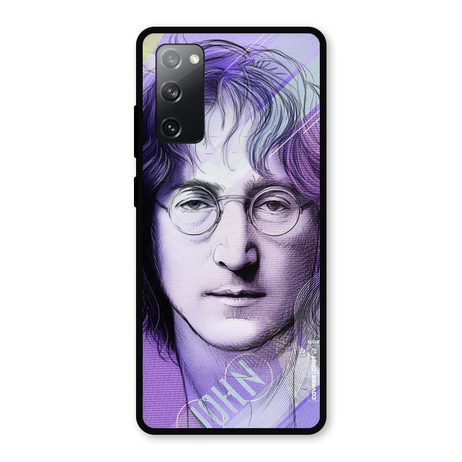John Lennon Artwork Metal Back Case for Galaxy S20 FE 5G
