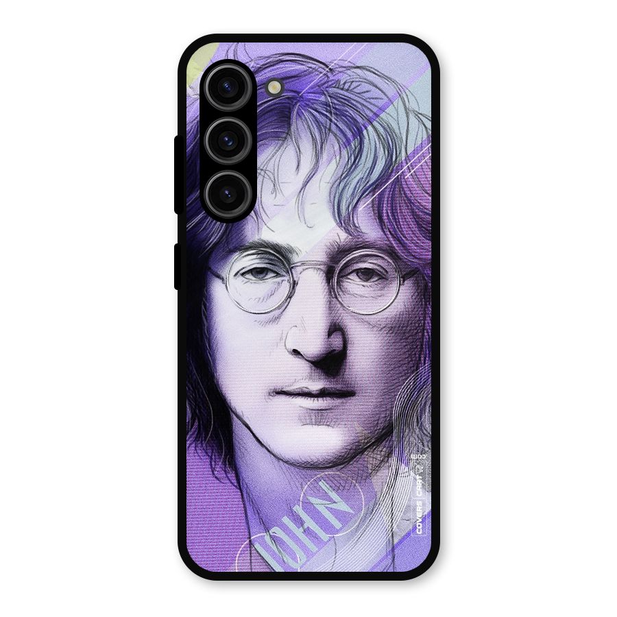 John Lennon Artwork Metal Back Case for Galaxy S23