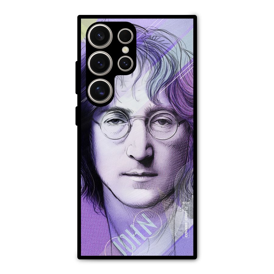 John Lennon Artwork Metal Back Case for Galaxy S24 Ultra