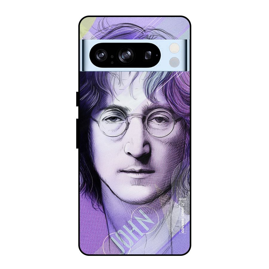 John Lennon Artwork Metal Back Case for Google Pixel 8 Pro