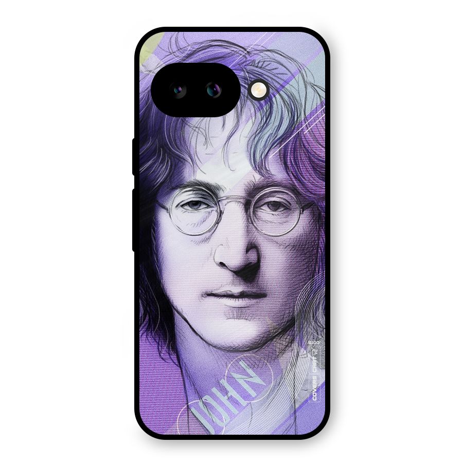John Lennon Artwork Metal Back Case for Google Pixel 9a