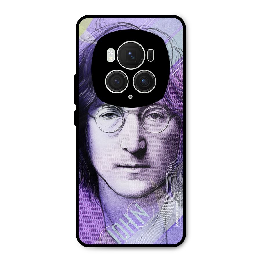 John Lennon Artwork Metal Back Case for Honor Magic6 Pro
