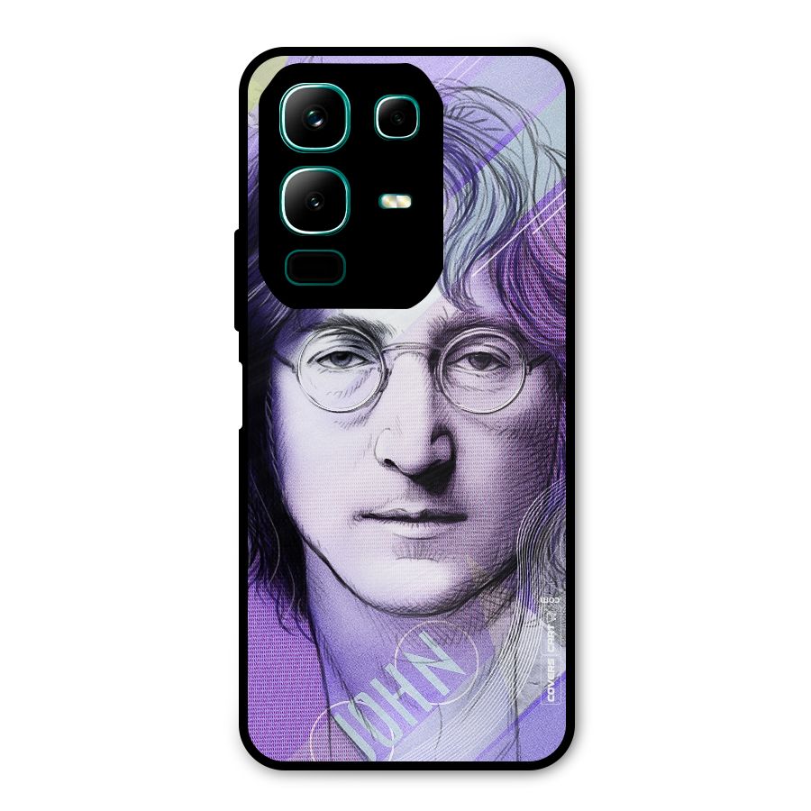 John Lennon Artwork Metal Back Case for Infinix Note 50x