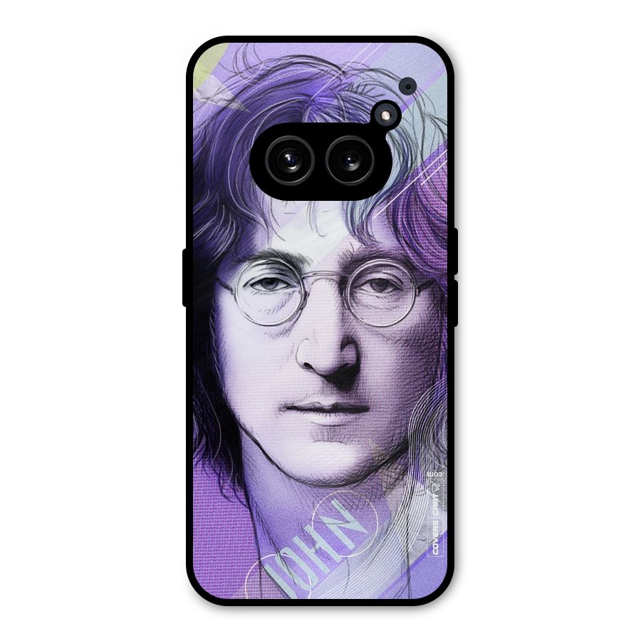 John Lennon Artwork Metal Back Case for Nothing Phone 2a Plus