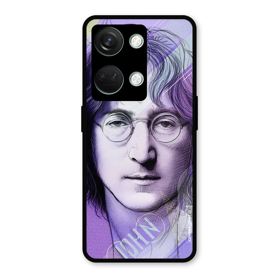 John Lennon Artwork Metal Back Case for OnePlus Nord 3