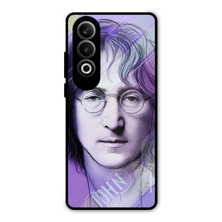 John Lennon Artwork Metal Back Case for OnePlus Nord CE4