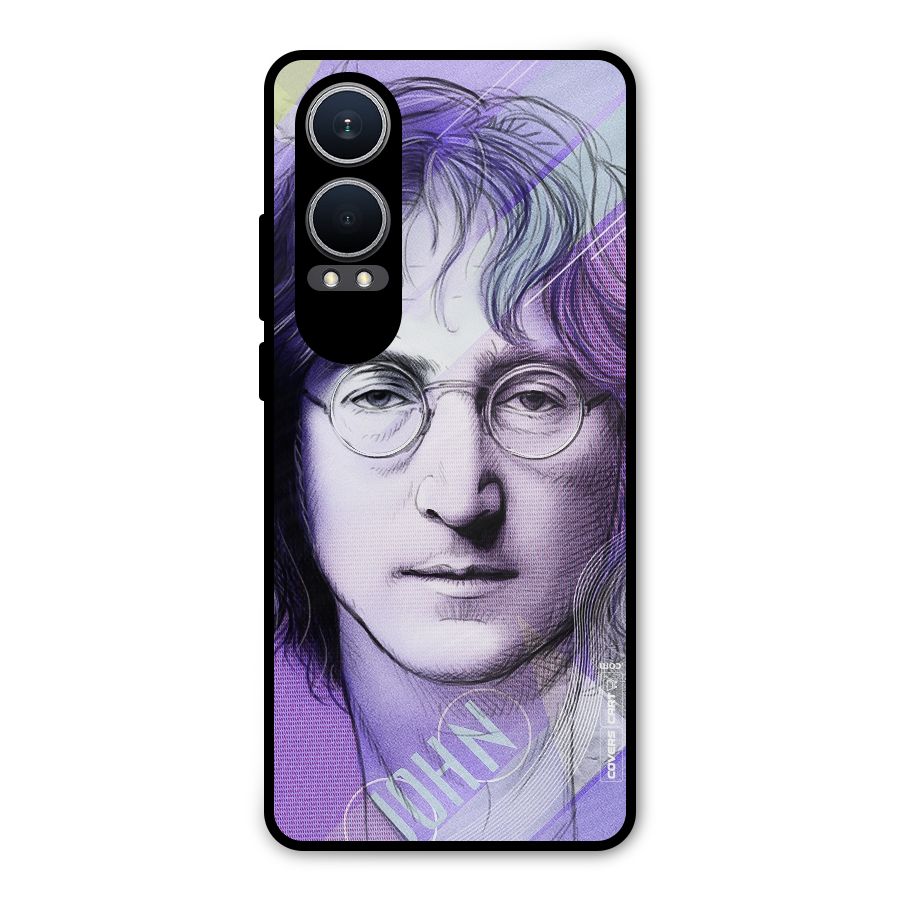 John Lennon Artwork Metal Back Case for OnePlus Nord CE4 Lite