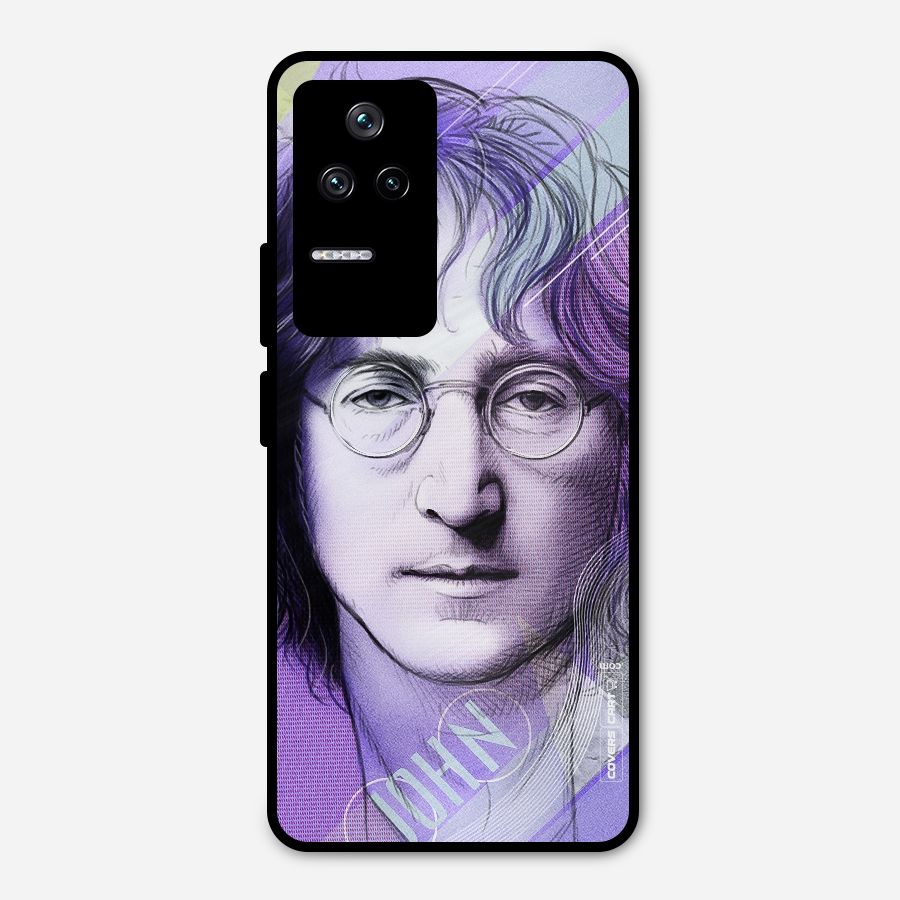 John Lennon Artwork Metal Back Case for Poco F4 5G