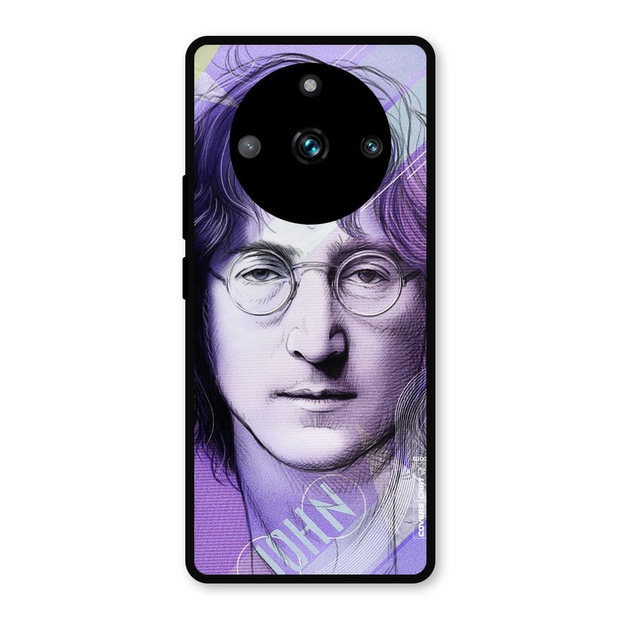 John Lennon Artwork Metal Back Case for Realme 11 Pro