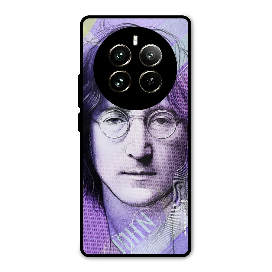 John Lennon Artwork Metal Back Case for Realme 12 Pro