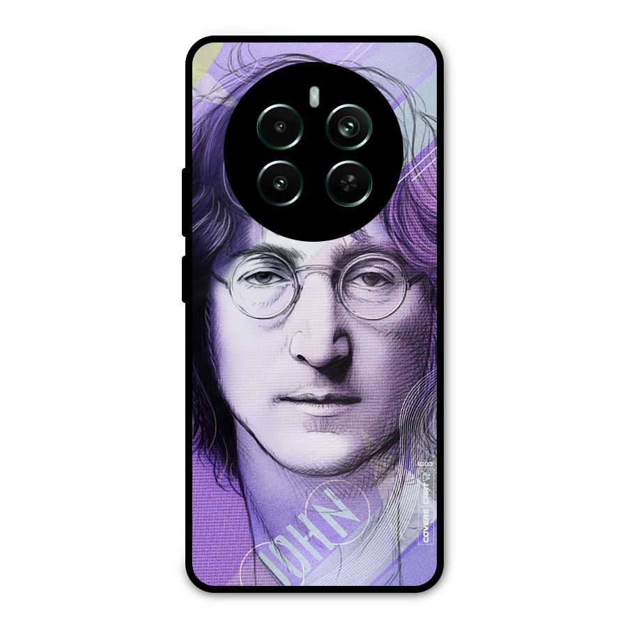 John Lennon Artwork Metal Back Case for Realme 12 Pro Plus