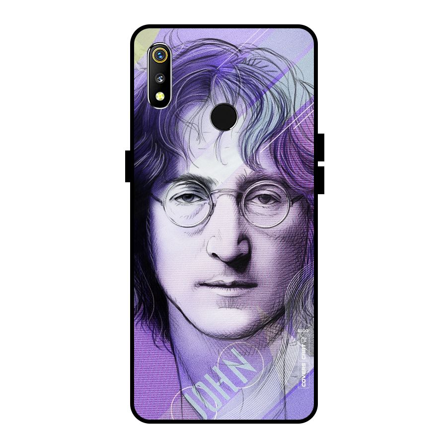 John Lennon Artwork Metal Back Case for Realme 3i