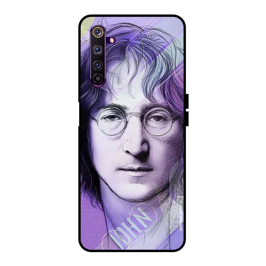 John Lennon Artwork Metal Back Case for Realme 6 Pro