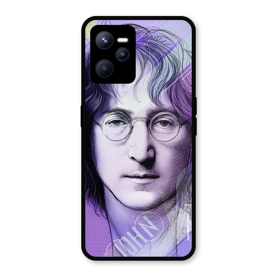 John Lennon Artwork Metal Back Case for Realme C35
