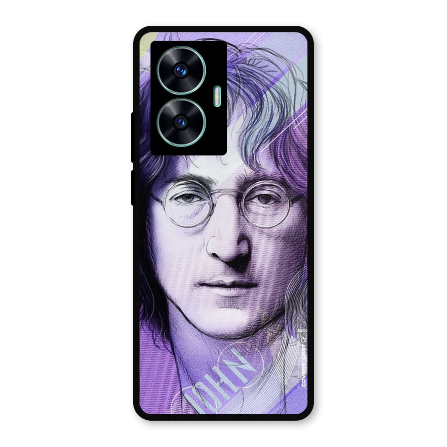 John Lennon Artwork Metal Back Case for Realme C55