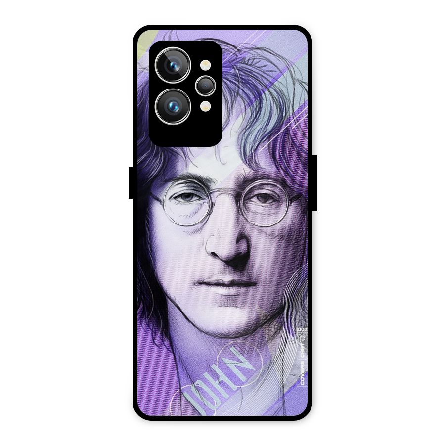 John Lennon Artwork Metal Back Case for Realme GT2 Pro