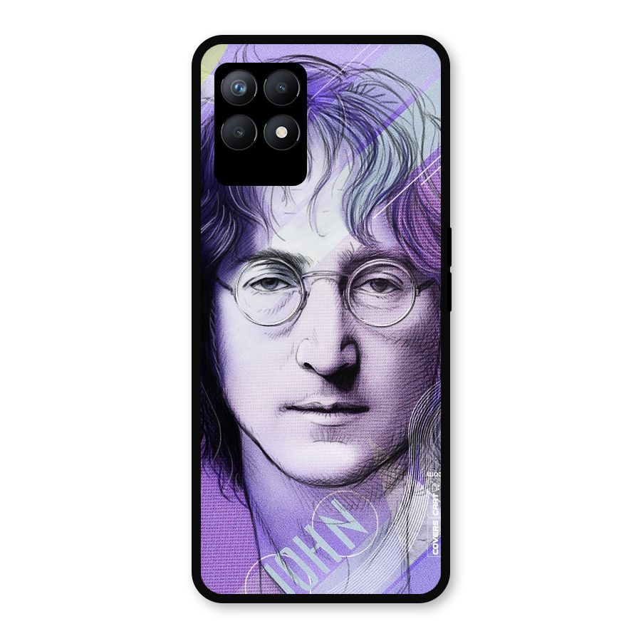 John Lennon Artwork Metal Back Case for Realme Narzo 50