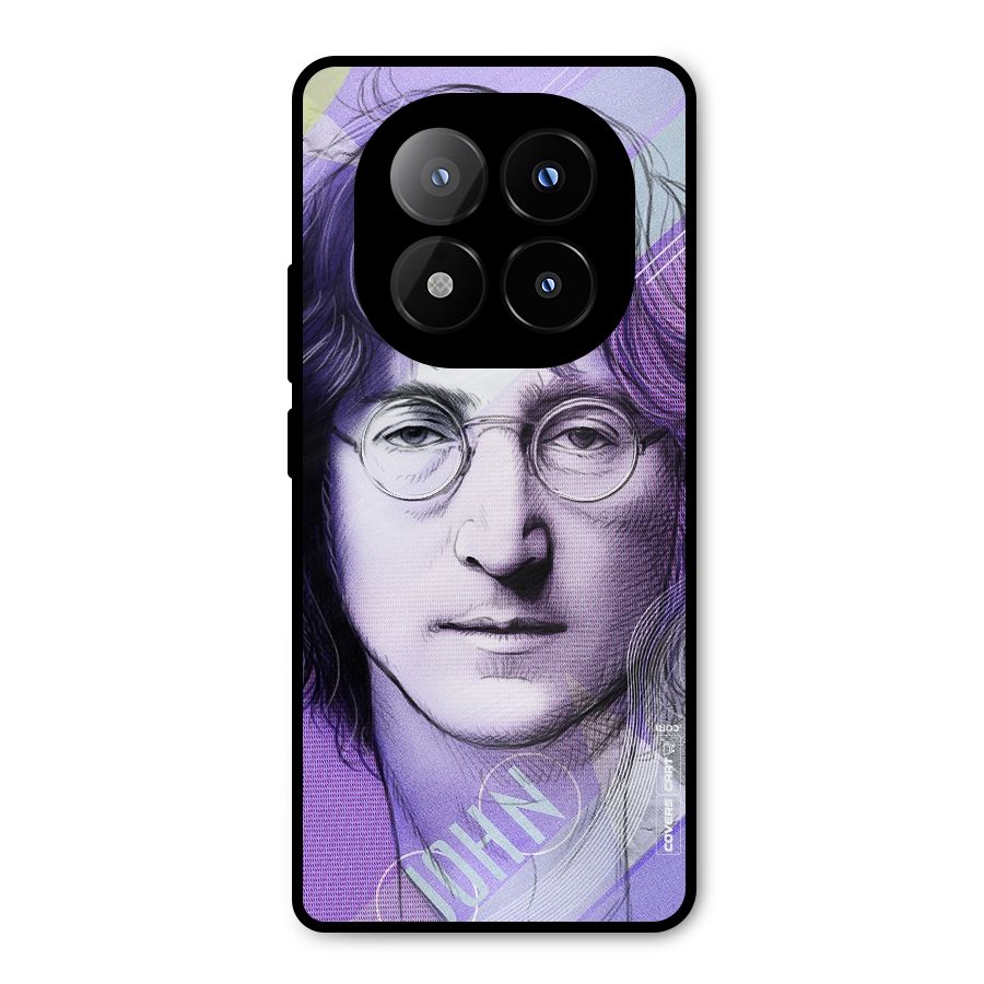 John Lennon Artwork Metal Back Case for Redmi Note 14 Pro Plus 5G