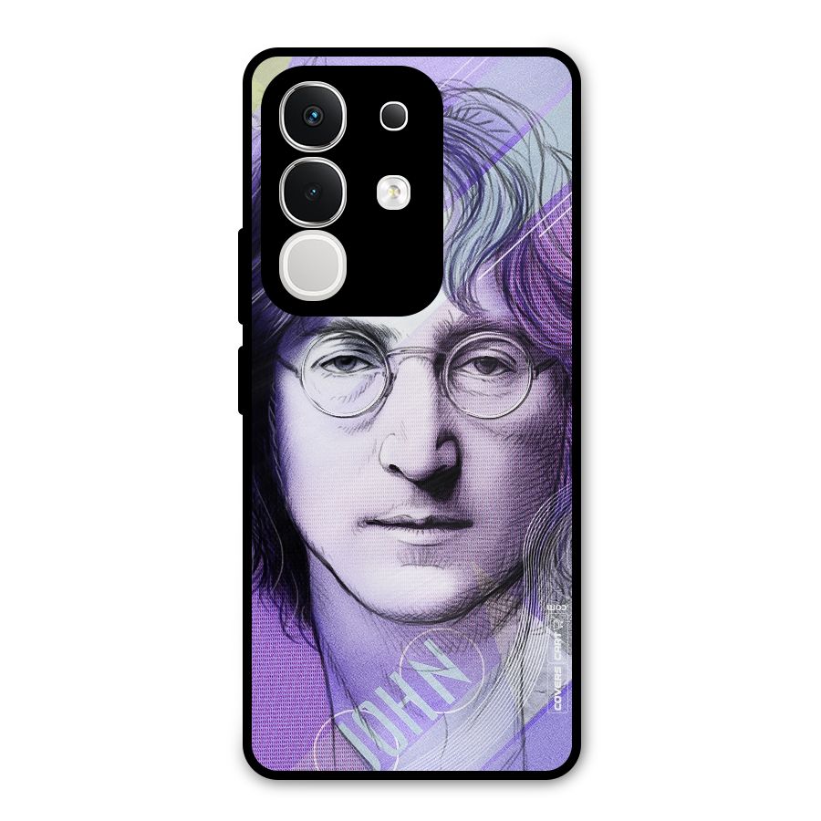 John Lennon Artwork Metal Back Case for Vivo T4x