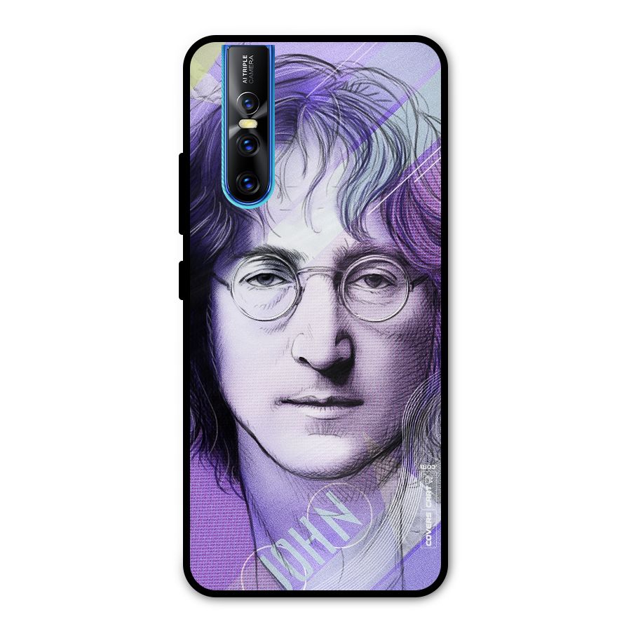 John Lennon Artwork Metal Back Case for Vivo V15 Pro