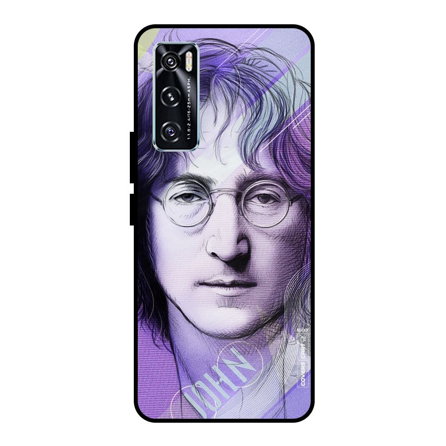 John Lennon Artwork Metal Back Case for Vivo V20 SE