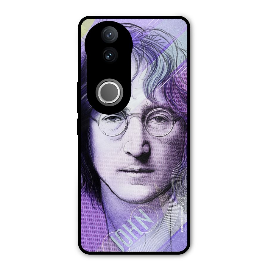 John Lennon Artwork Metal Back Case for Vivo V50e