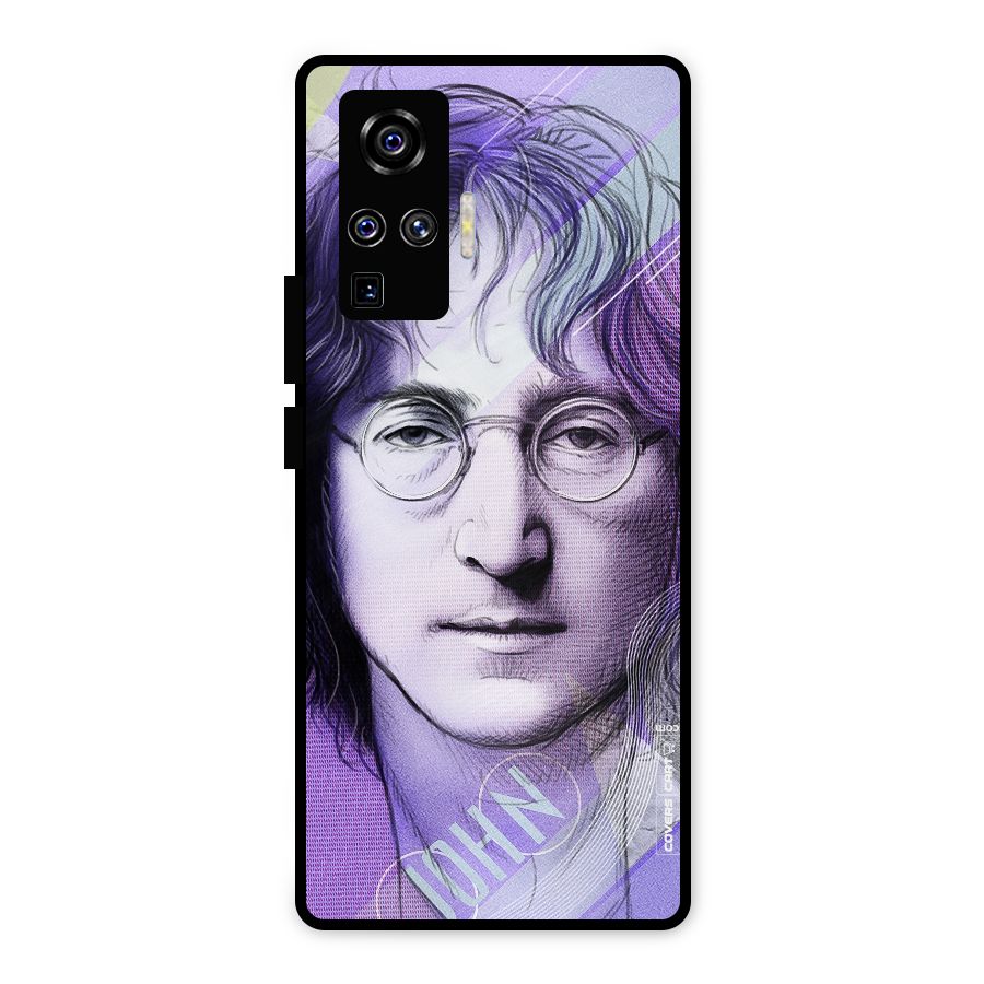 John Lennon Artwork Metal Back Case for Vivo X50 Pro