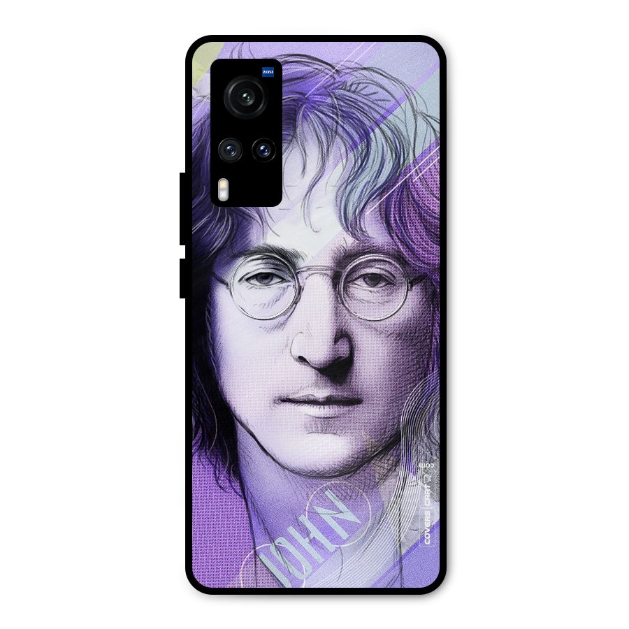 John Lennon Artwork Metal Back Case for Vivo X60