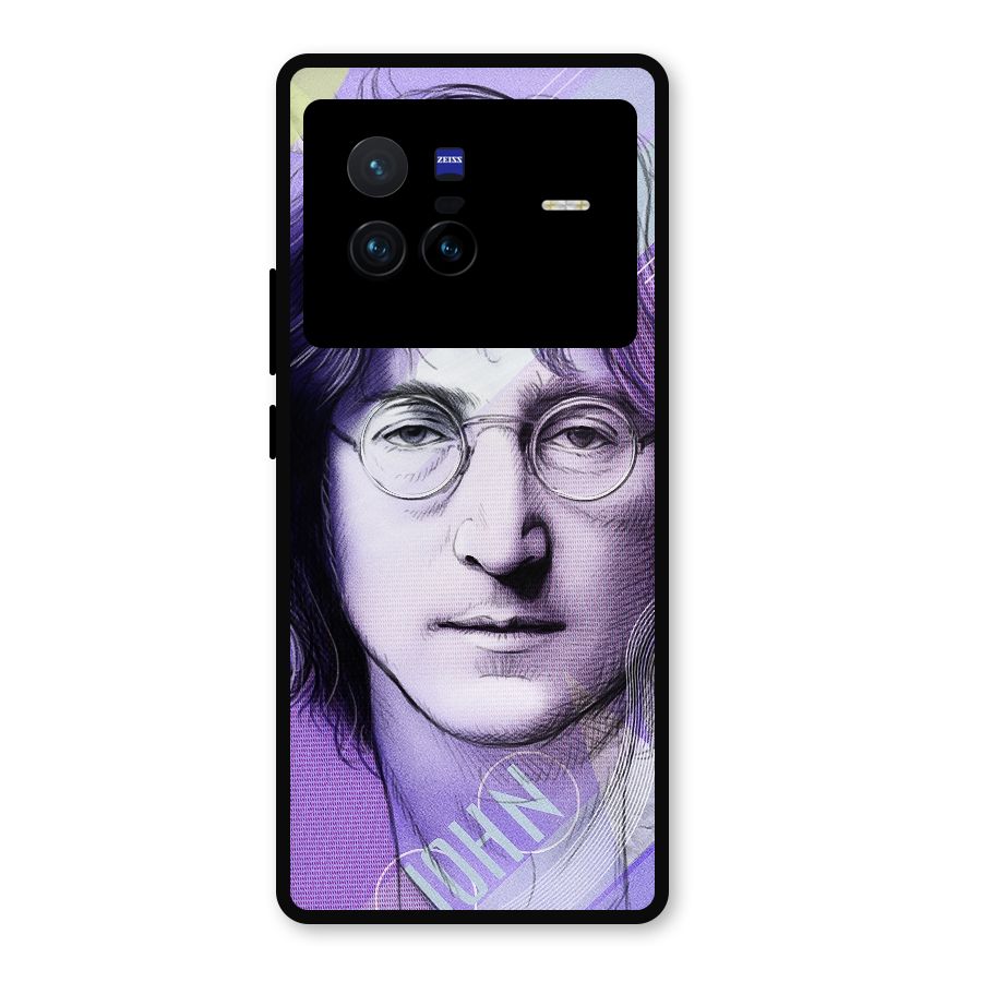 John Lennon Artwork Metal Back Case for Vivo X80