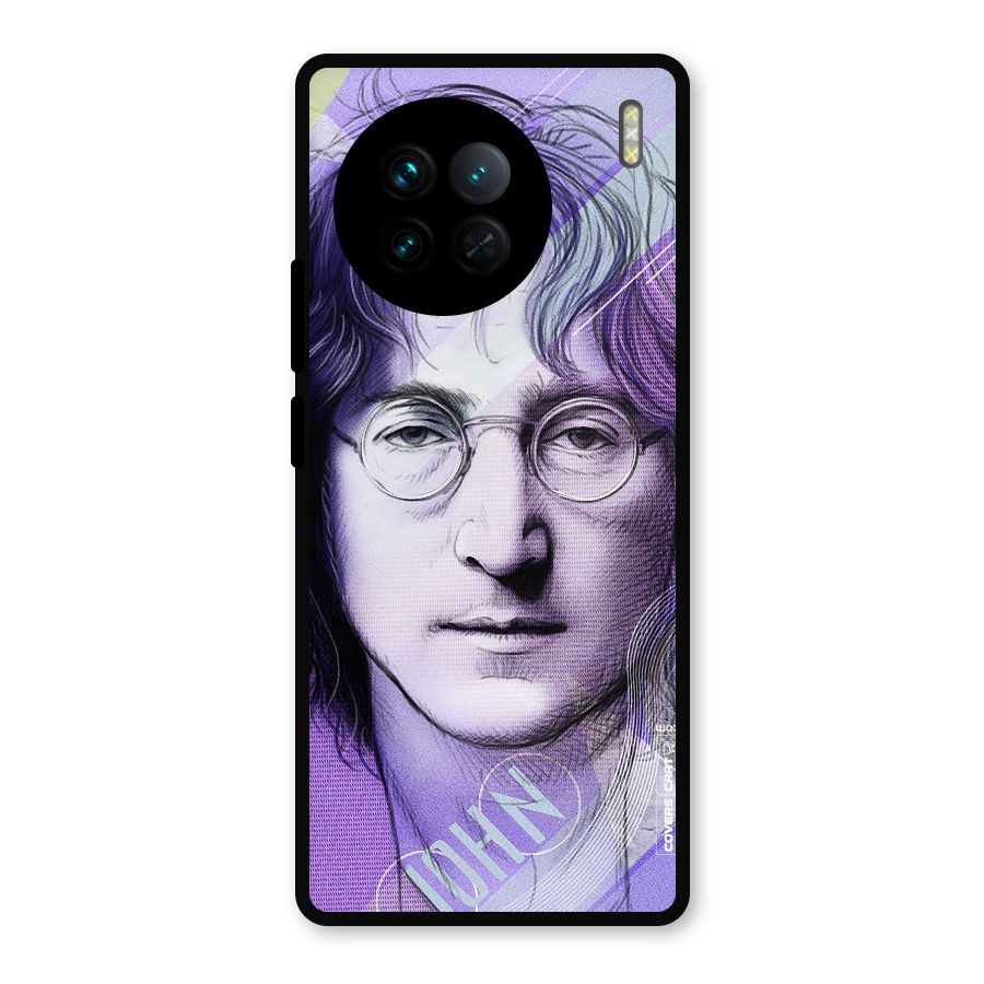 John Lennon Artwork Metal Back Case for Vivo X90
