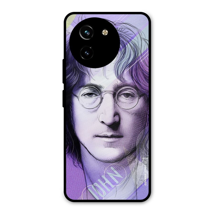 John Lennon Artwork Metal Back Case for Vivo Y200i