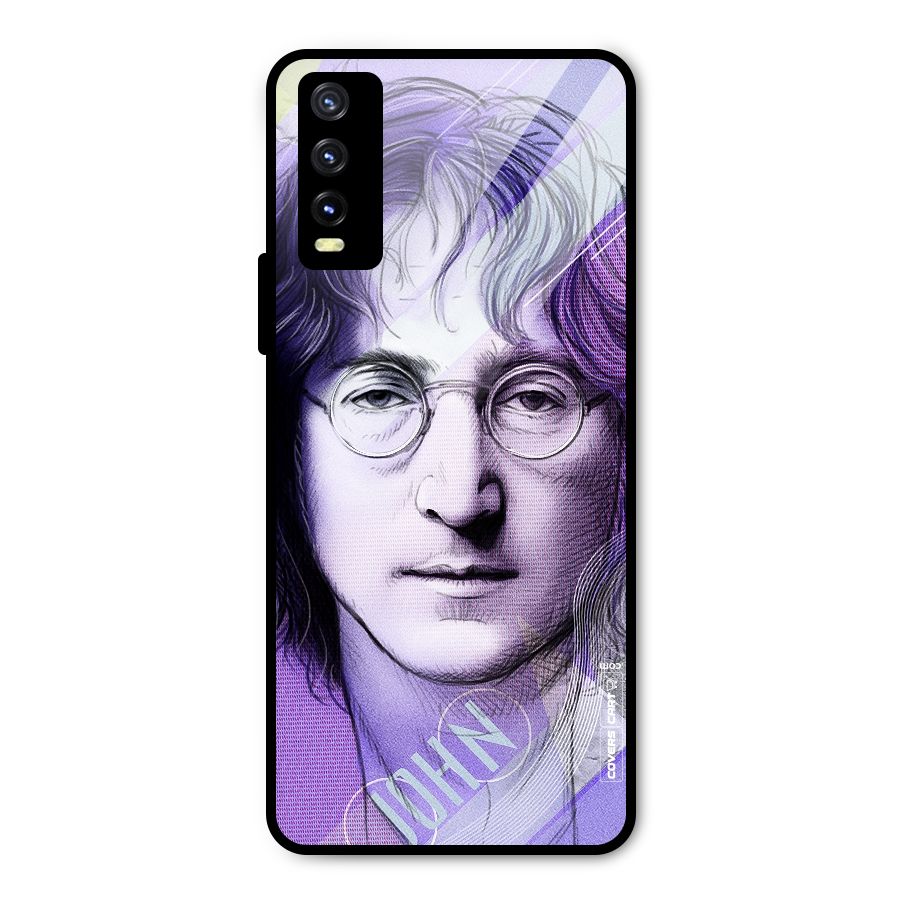 John Lennon Artwork Metal Back Case for Vivo Y20g