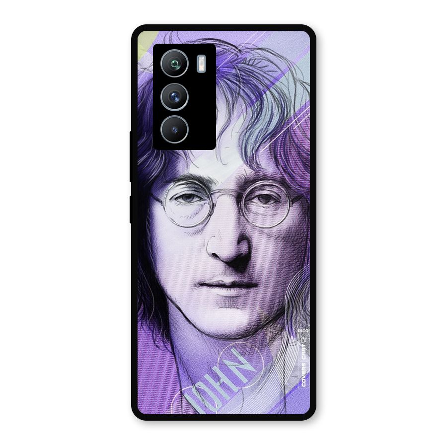 John Lennon Artwork Metal Back Case for iQOO 9 SE