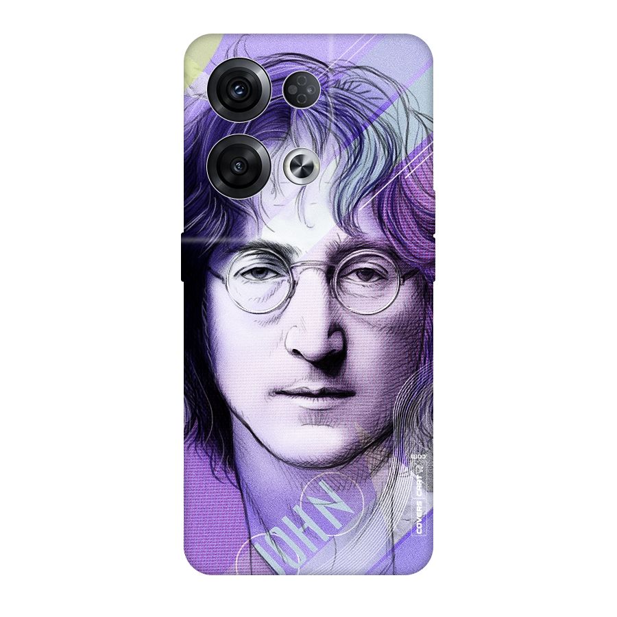 John Lennon Artwork Original Polycarbonate Back Case for Oppo Reno8 Pro 5G