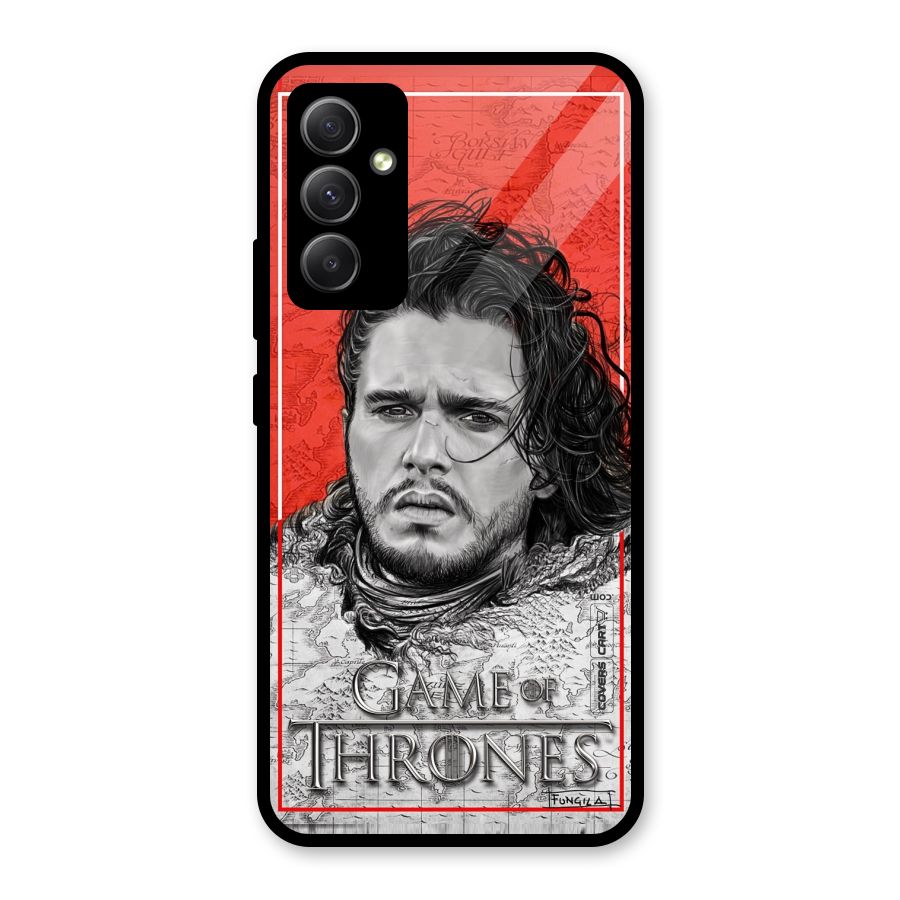 Jon Snow Nights Watch Glass Back Case for Galaxy A34
