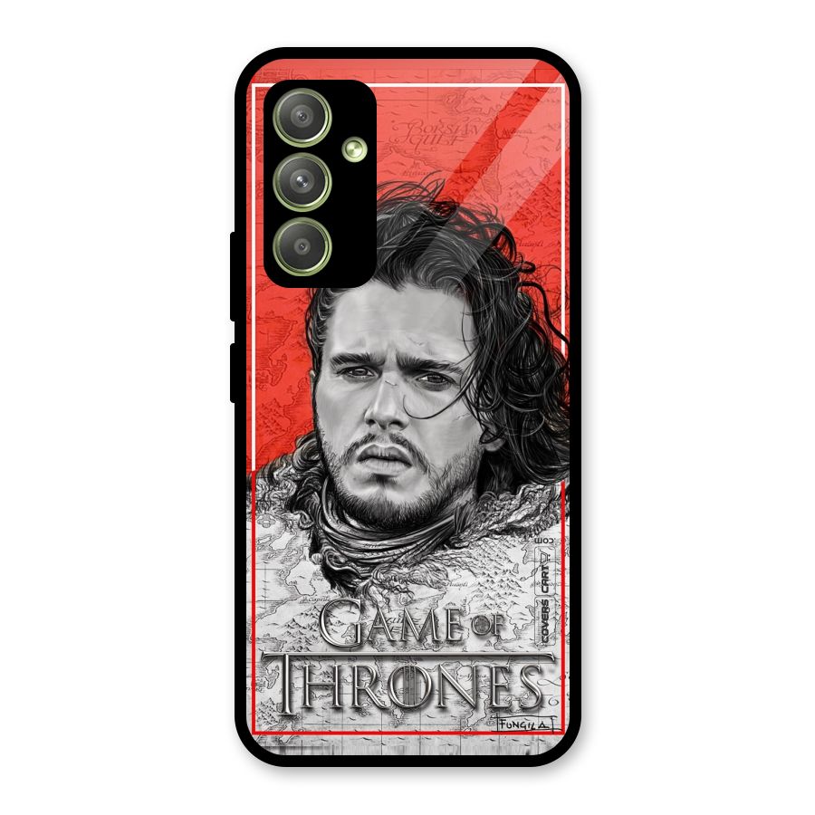Jon Snow Nights Watch Glass Back Case for Galaxy A54