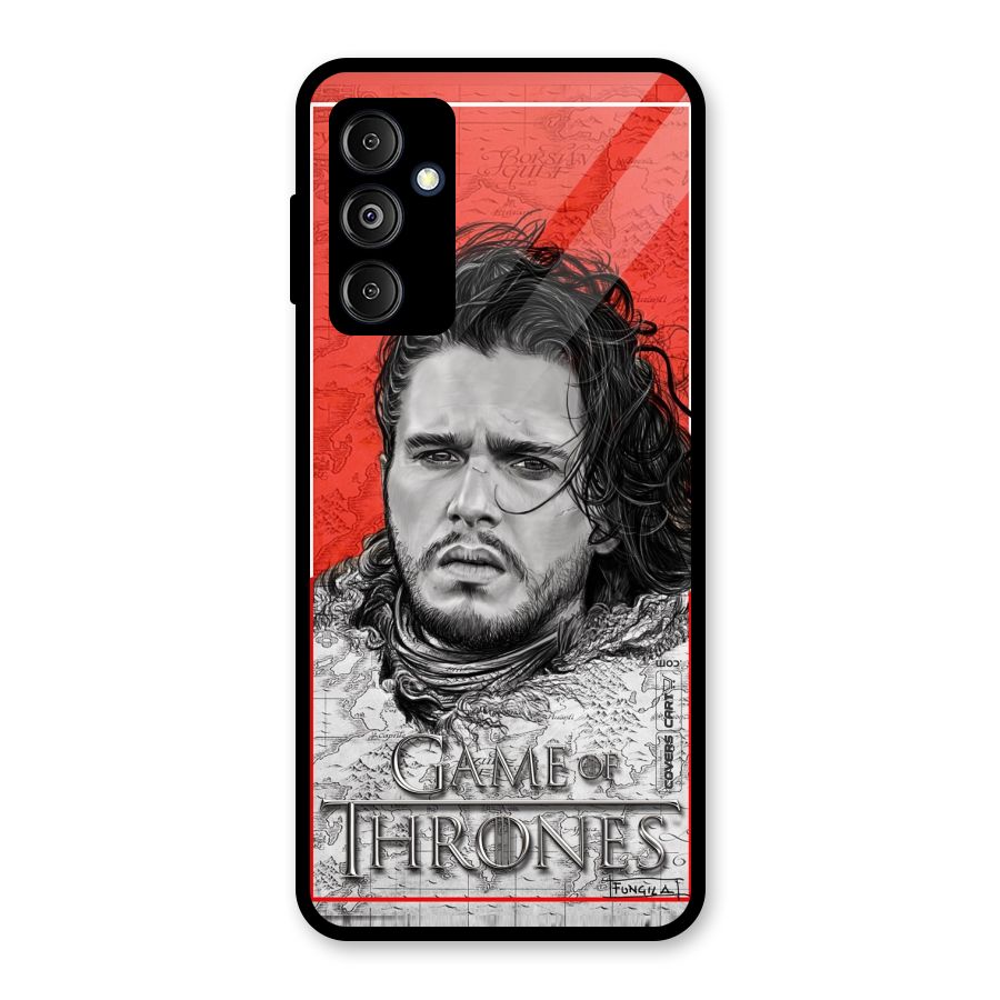 Jon Snow Nights Watch Glass Back Case for Galaxy M14 5G