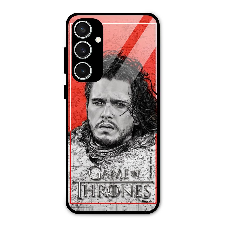 Jon Snow Nights Watch Glass Back Case for Galaxy S23 FE