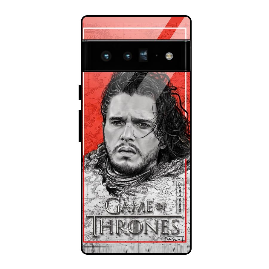 Jon Snow Nights Watch Glass Back Case for Google Pixel 6 Pro